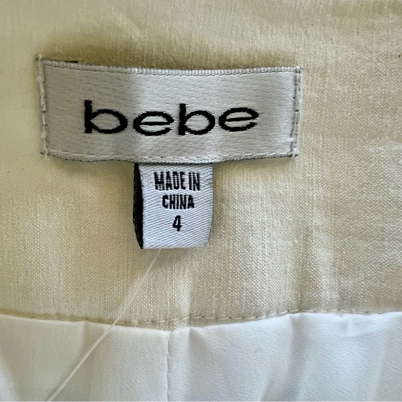 Bebe Knickers Pants Linen Blend Lined - Picture 3 of 5